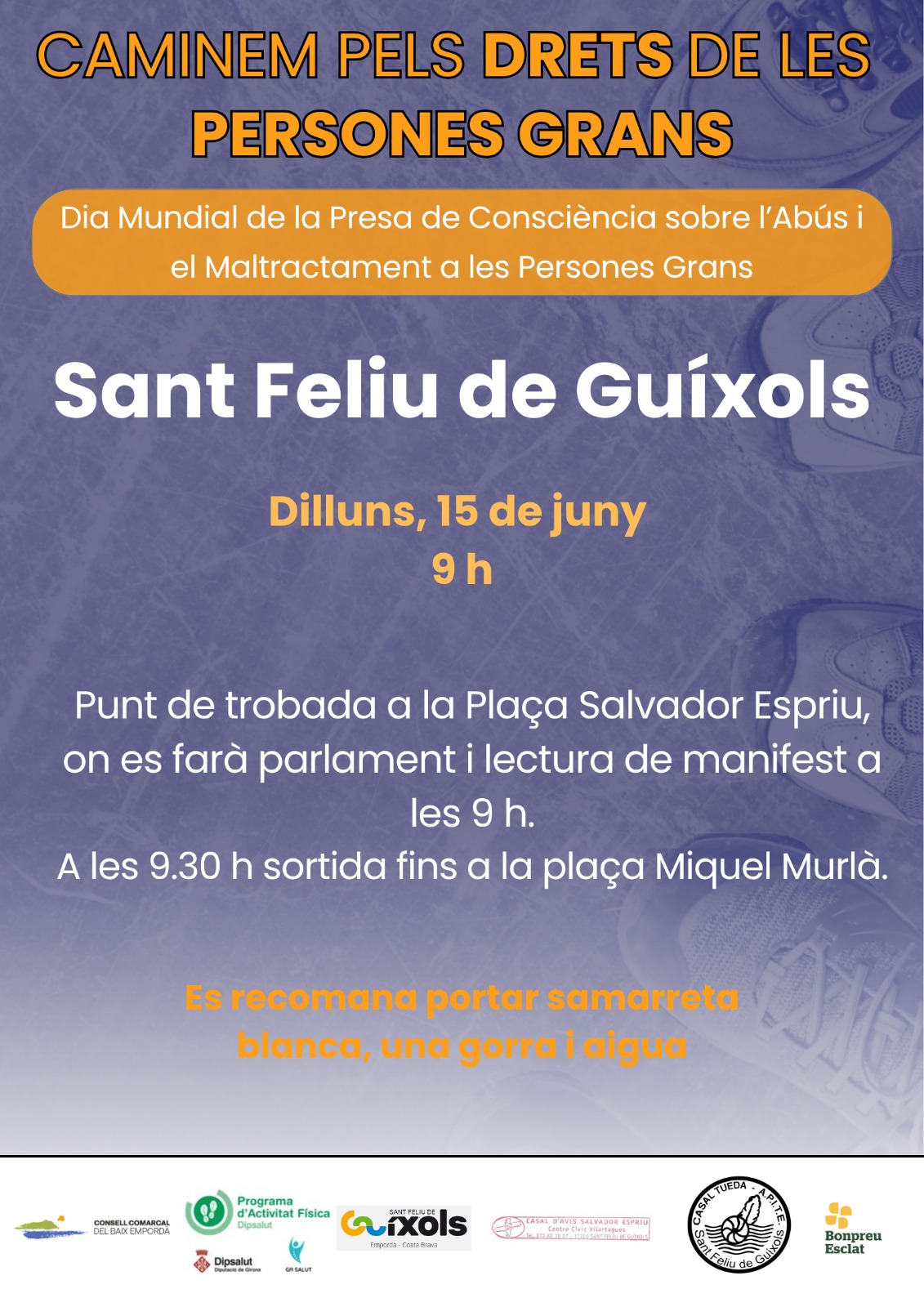 Caminada pels Drets de les Persones Grans a Sant Feliu de Guíxols